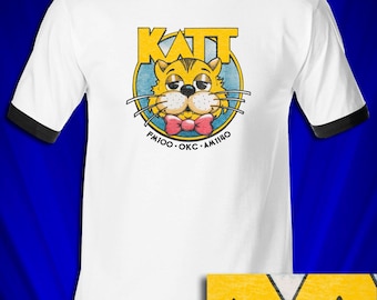 T-shirt Homme KATT Radio FM – Gris, Coton, Tailles S à 3XL – NEUF Avec étiquettes