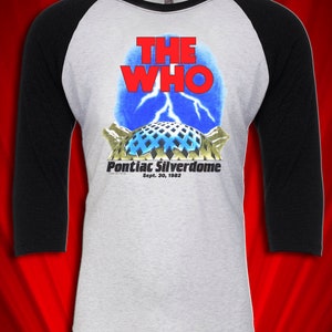 the Who Pontiac Thunderdome 1982 Vintage Tour Concert Jersey FREE SHIPPING the Clash