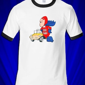 Vintage Beer Dune Buggy ringer Tee T-SHIRT FREE s&h USA Vintage Retro