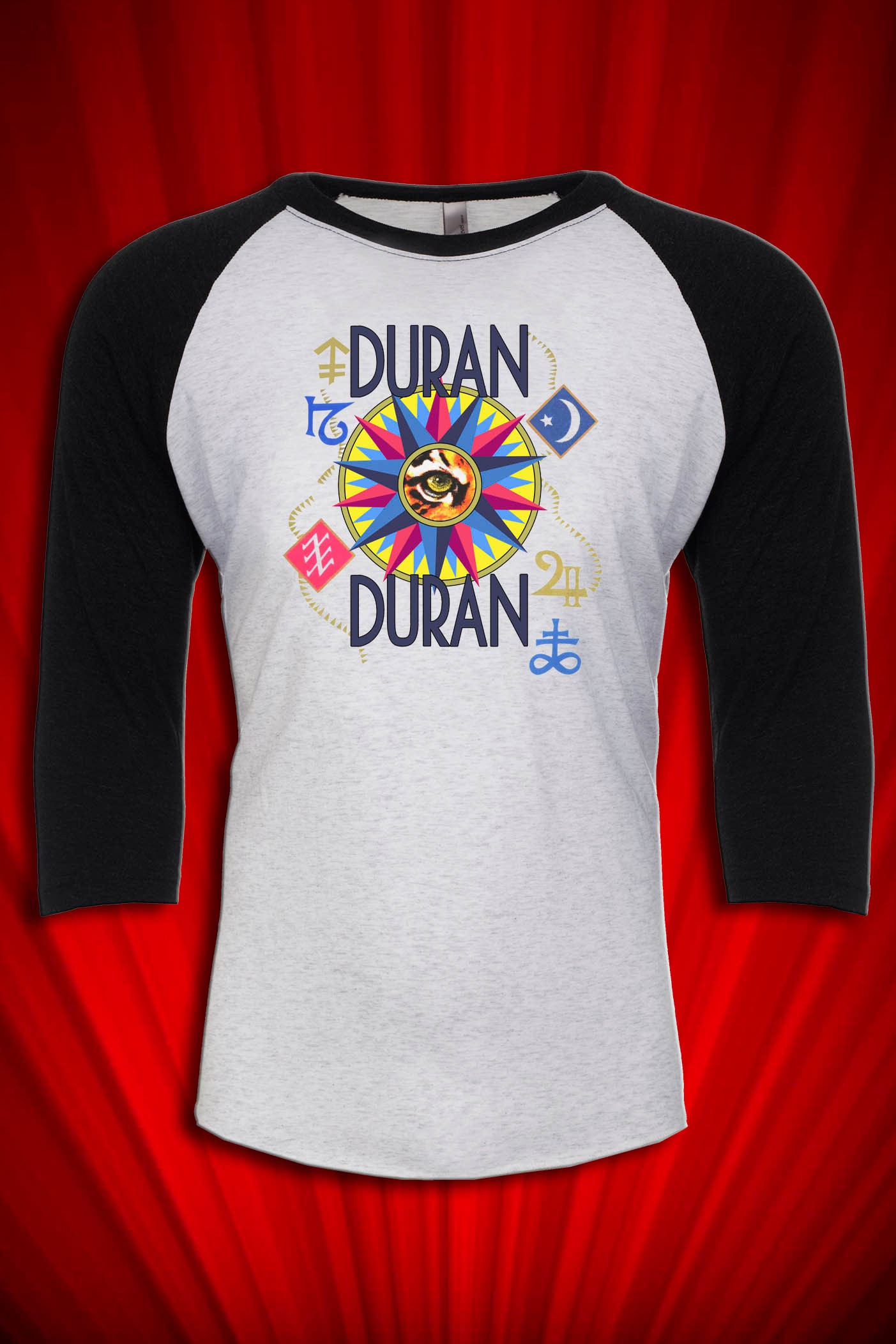 Duran Duran ラグラン ベースボール Tシャツ XS ヴィンテージ vintage 80s DURAN DURAN SEVEN AND THE RAGGED TIGER 1983