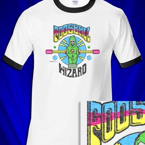 Foosball Wizard 1975 retro RINGER t-shirt FREE S&H USA