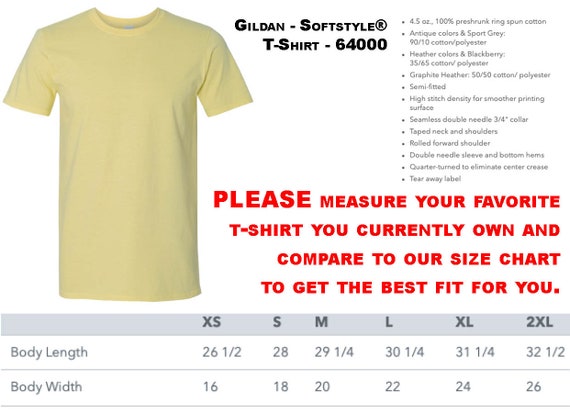 Blackberry Shirt Size Chart