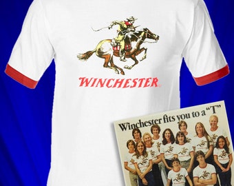 Winchester 1970s RINGER Tee-shirt FREE s&h USA