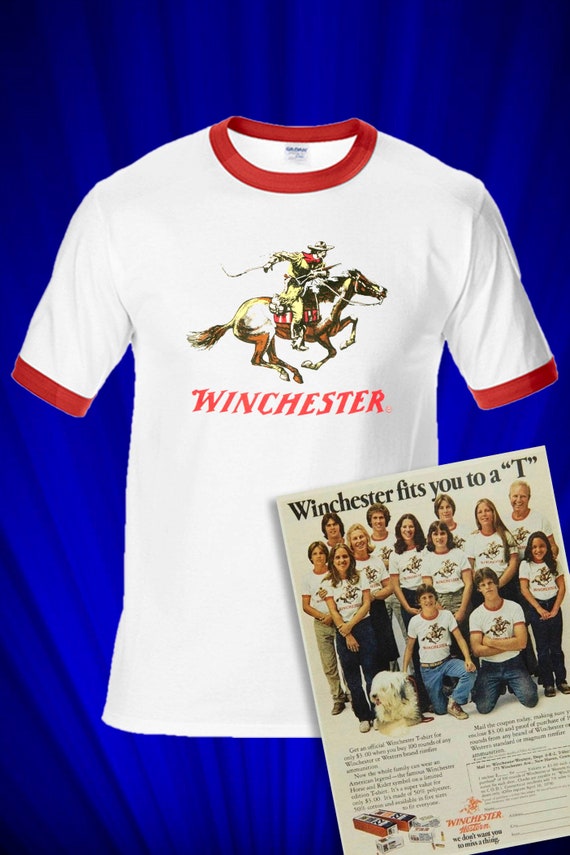 Winchester 1970s RINGER Tee-shirt FREE S&h USA - Etsy