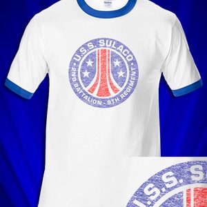 USS Sulaco Colonial Marines ringer t-shirt FREE s&h USA Aliens inspired