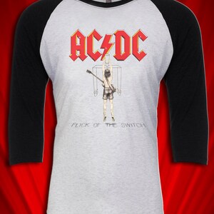 Flick of the Switch 1981 Vintage Tour Concert Jersey FREE SHIPPING Heavy Metal