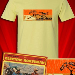 Ampco Rodeo Vintage style YELLOW t-shirt Electric Horseman