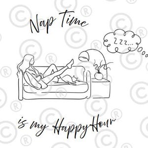 Nap Time Is My Happy Hour SVG | Grappige moeder-svg | Digitale download Mom Life voor Cricut & Silhouette | SVG voor mokken, shirts en cadeaus