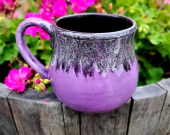 Wisteria Jumbo 24 Oz Mug, Extra Large Mug, Hand Crafted, Ceramic Pottery Mug, Tea Mug, Coffee Mug, Unique Gift