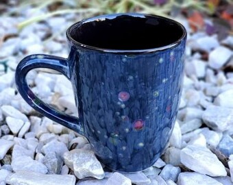 Monet's Pond Jumbo 24 Oz Mug, Extra Large Mug, Blue Mug, Hand Glazed, Ceramic Pottery Mug, Tea Mug, Coffee Mug