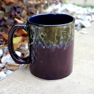 Midnight Plum Jumbo 24 Oz Mug, Extra Large Mug, Crafted, Ceramic Pottery Mug, Coffee Mug, Unique Gift