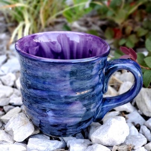 Black Tulip Giant 20 Oz Hand-thrown Style Mug for Soups and Beverages Christmas Mother&#39;s Day Birthday Gift All Occasion