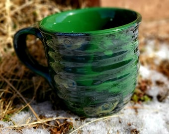 Moss Creek 20 Oz Hand-thrown Style Mug for Soups and Beverages Christmas Mother's Day Birthday Gift All Occasion