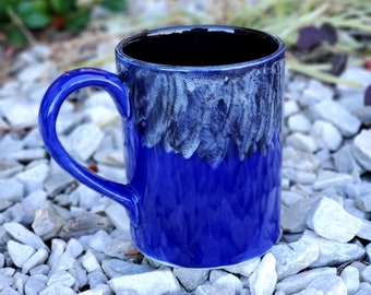 Sapphire Jumbo 24 Oz Mug, Extra Large Mug, Blue Mug, Crafted, Ceramic Pottery Mug, Tea Mug, Coffee Mug