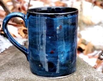 Monet's Pond Jumbo 24 Oz Mug, Extra Large Mug, Hand Glazed, Ceramic Pottery Mug, Tea Mug, Coffee Mug