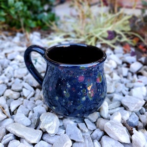 Monet's Pond Jumbo 24 Oz Mug, Extra Large Mug, Blue Mug, Hand Glazed, Ceramic Pottery Mug, Tea Mug, Coffee Mug