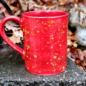 READY TO SHIP! Sassy Red Jumbo 24 Oz Mug, Extra Large Mug, Crafted, Ceramic Pottery Mug, Tea Mug, Coffee Mug