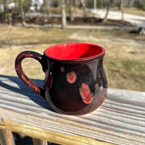 Black Opal Jumbo 24 Oz Mug, Extra Large Mug, Crafted, Ceramic Pottery Mug, Tea Mug, Coffee Mug