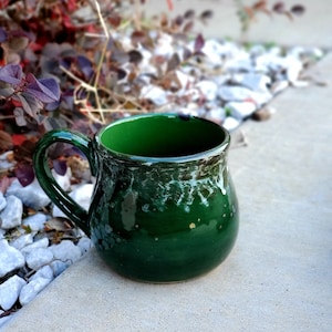 READY TO SHIP! Pagoda Jumbo 24 Oz Mug, Extra Large Mug, Hand Glazed, Ceramic Pottery Mug, Tea Mug, Coffee Mug, Unique Gift