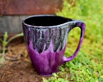 Tea Mug Mystic Purple Large 16 Oz, Large Mug, Hand Glazed, Ceramic Pottery Mug, Tea Mug, Coffee Mug, Unique Gift