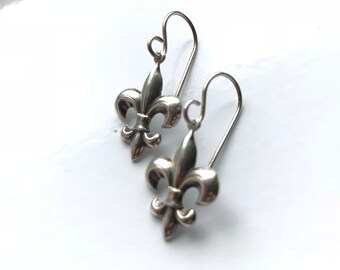 Sterling Fleur de Lis Earrings