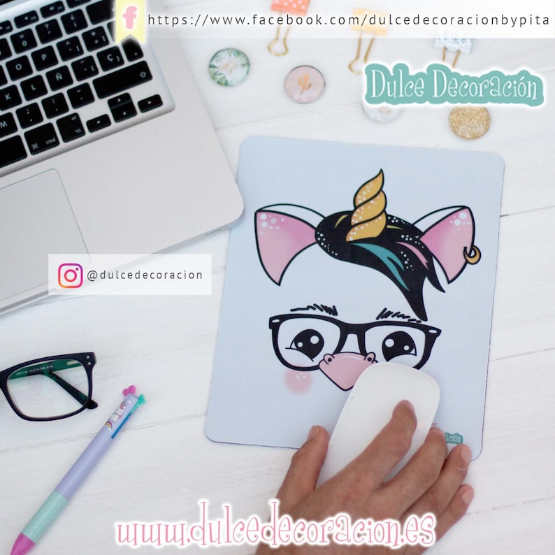 mouse pad For fox sake mouse pad funny mouse mat computer pad mouse mat unicorn mouse pad desktop mouse mat