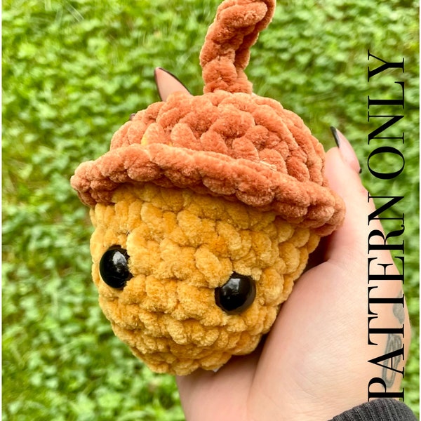 Mini Acorn Crochet Pattern | Amigurumi Pattern | Fall Crochet Pattern | Fall Crochet Plushy