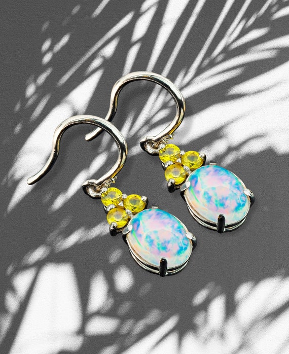 Vintage opal earrings sale