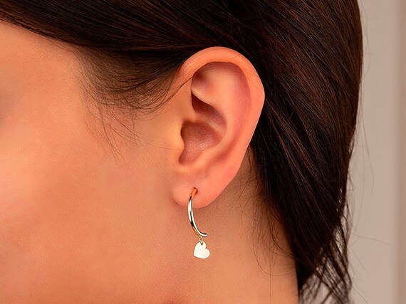Half hoop sale huggie earrings