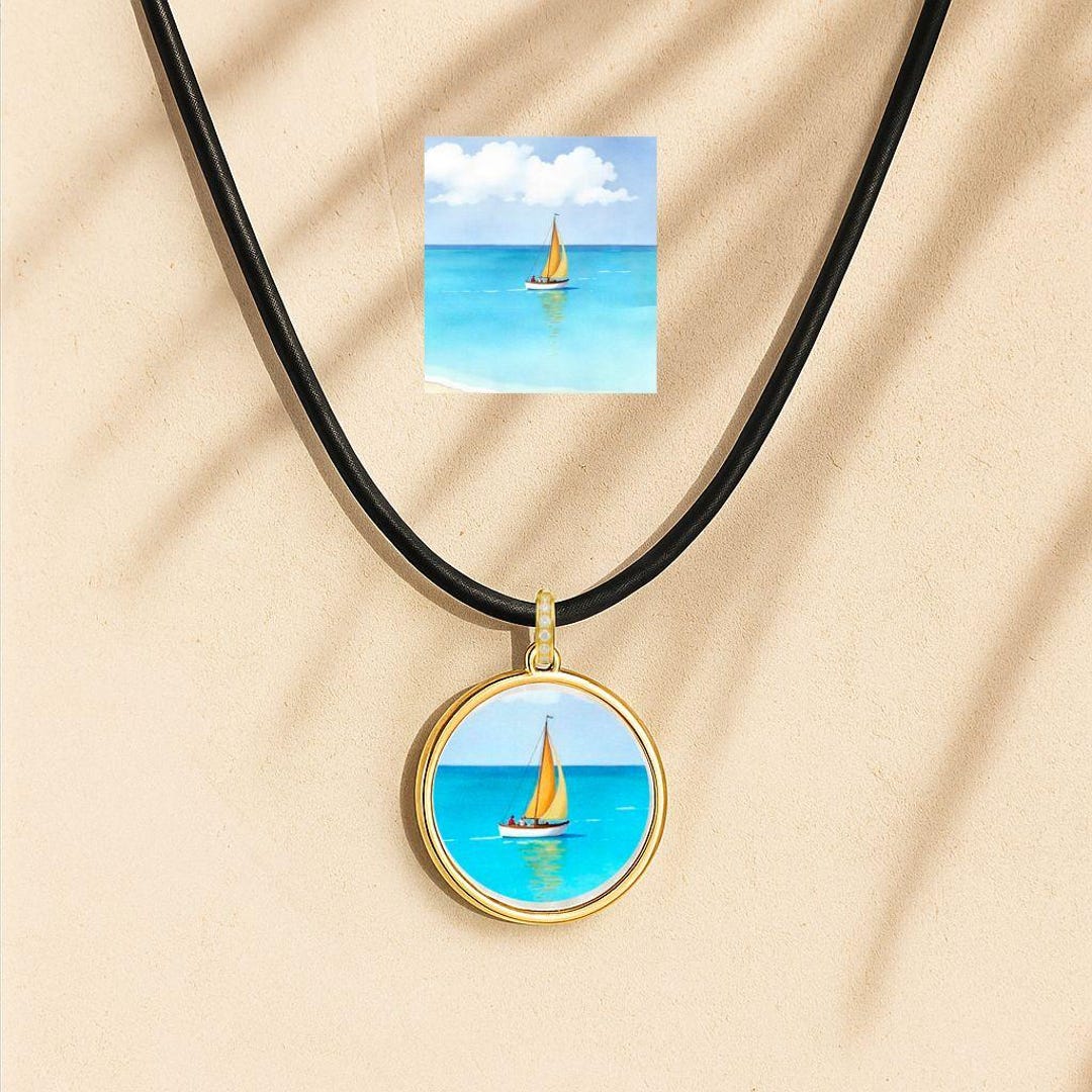 Personalized Art-inspired Pendant - Custom Any Photo or Picture Pendant ...