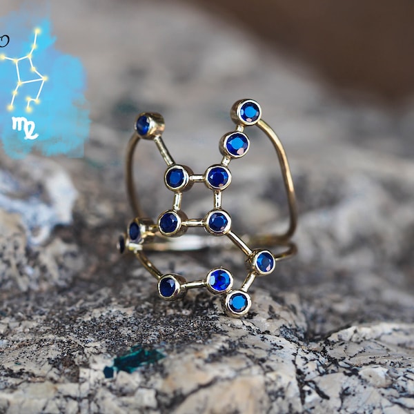 Sapphire Birthstone Zodiac Sign Etsy