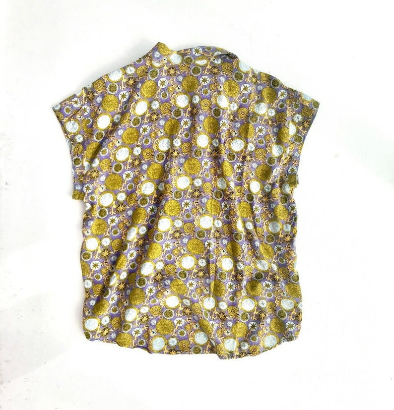 Vintage Guy Laroche compass print shirt