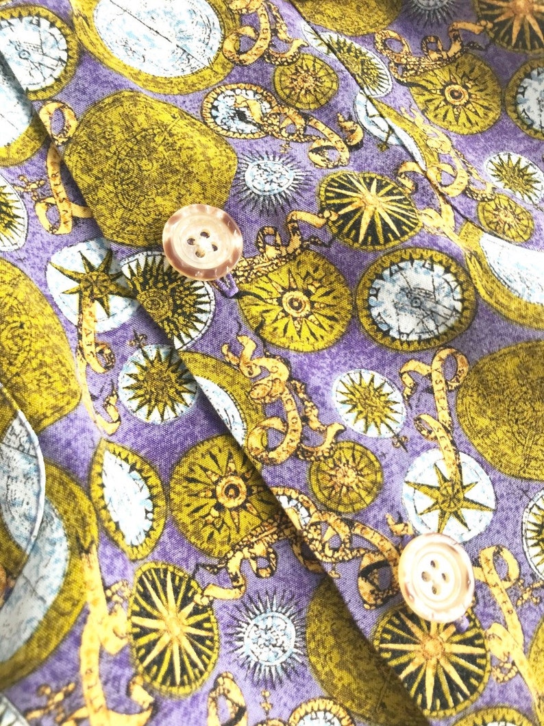 Vintage Guy Laroche compass print shirt