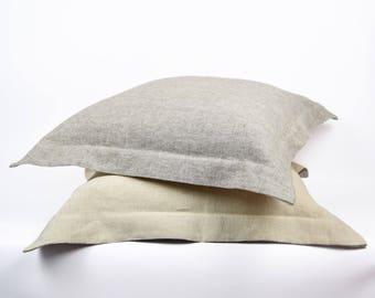 large linen pillows