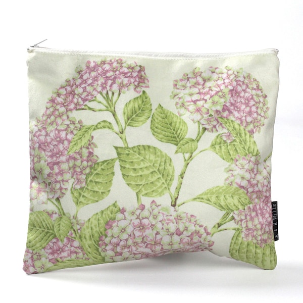 Velvet pouch | Velvet make-up bag | Velvet clutch bag | Floral Pouch