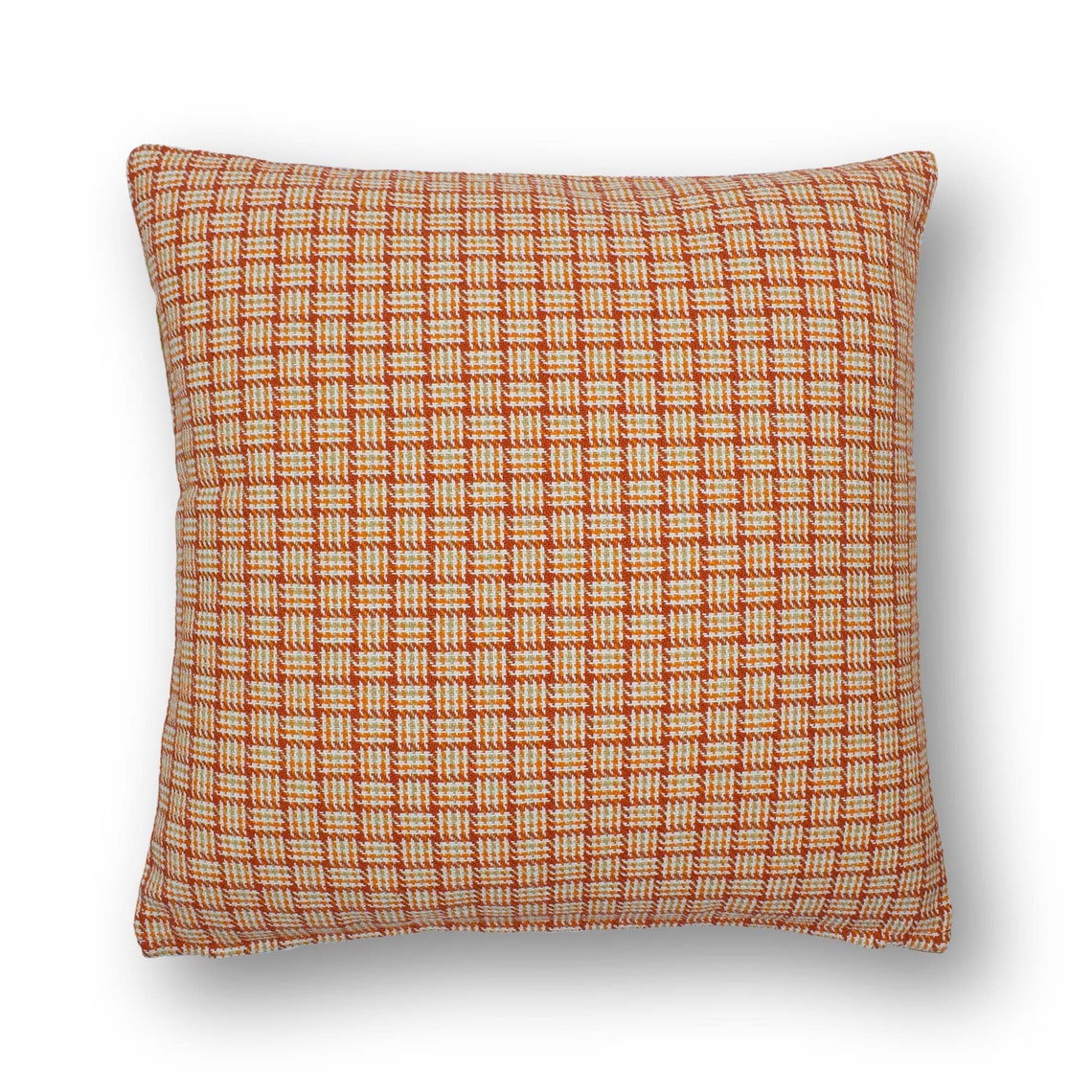 Check Cushion Argyle Woven Check Apricot 43x43cm / Etsy