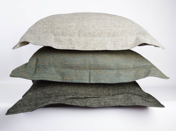 Large linen cushion cheap