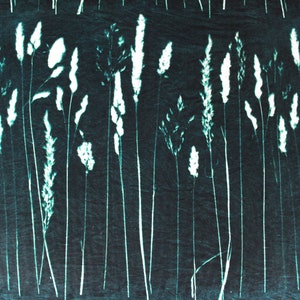 Wild Grass Velvet Fabric: Viridian Green for Upholstery & Curtains