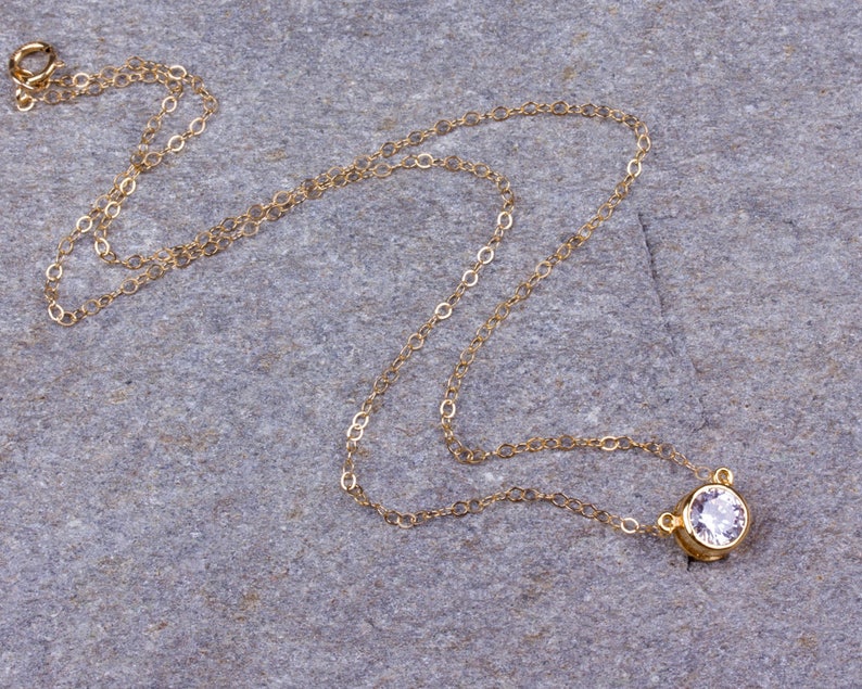 Rose Gold Anklet Crystal anklet Cz Anklet Gold Ankle Bracelet Bridesmaid Anklet 0037BA Stone Anklet 14k Gold Filled Anklet