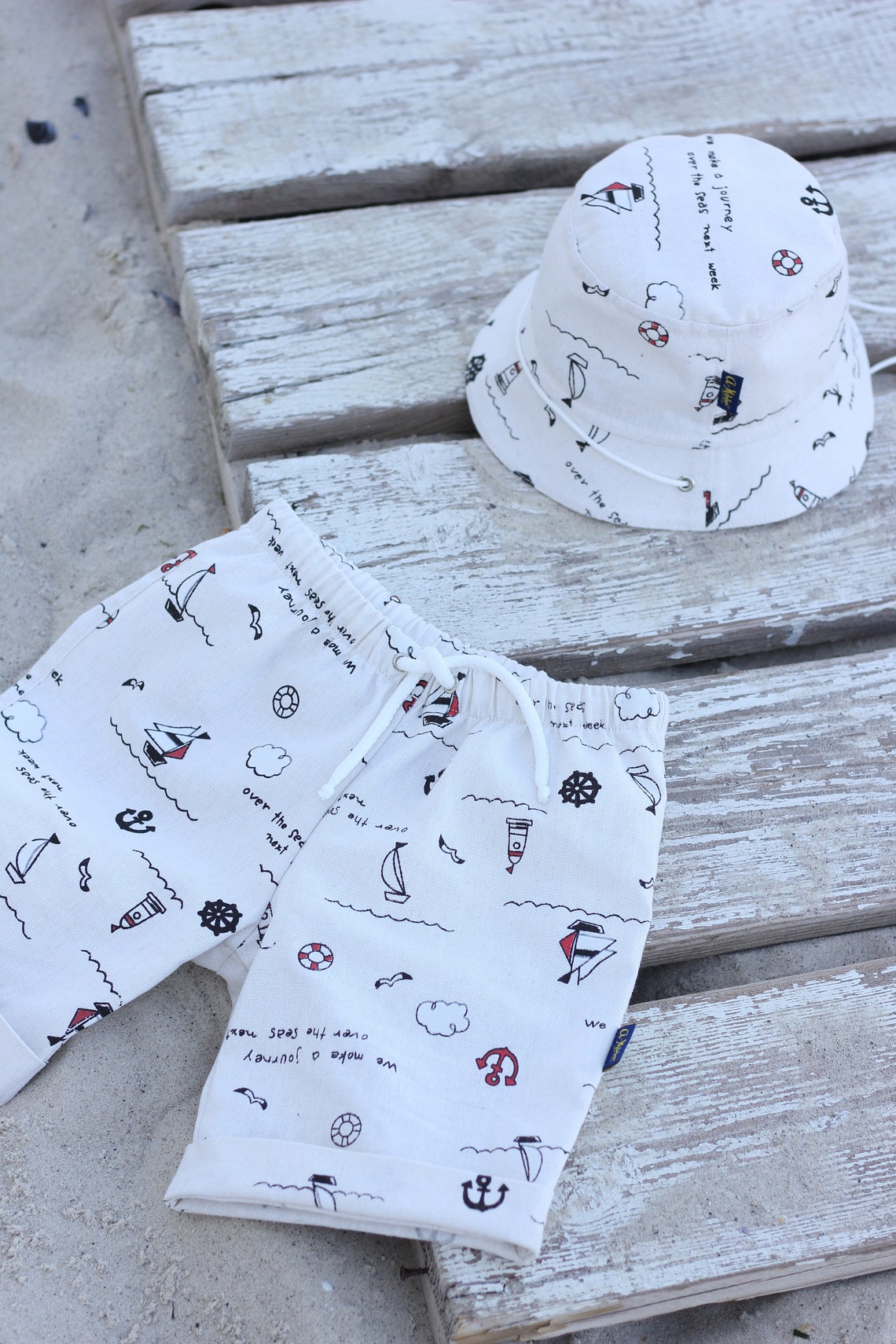 Organic Linen Beige Baby Boy Bucket Hat Toddler Panama Sun Hat Etsy