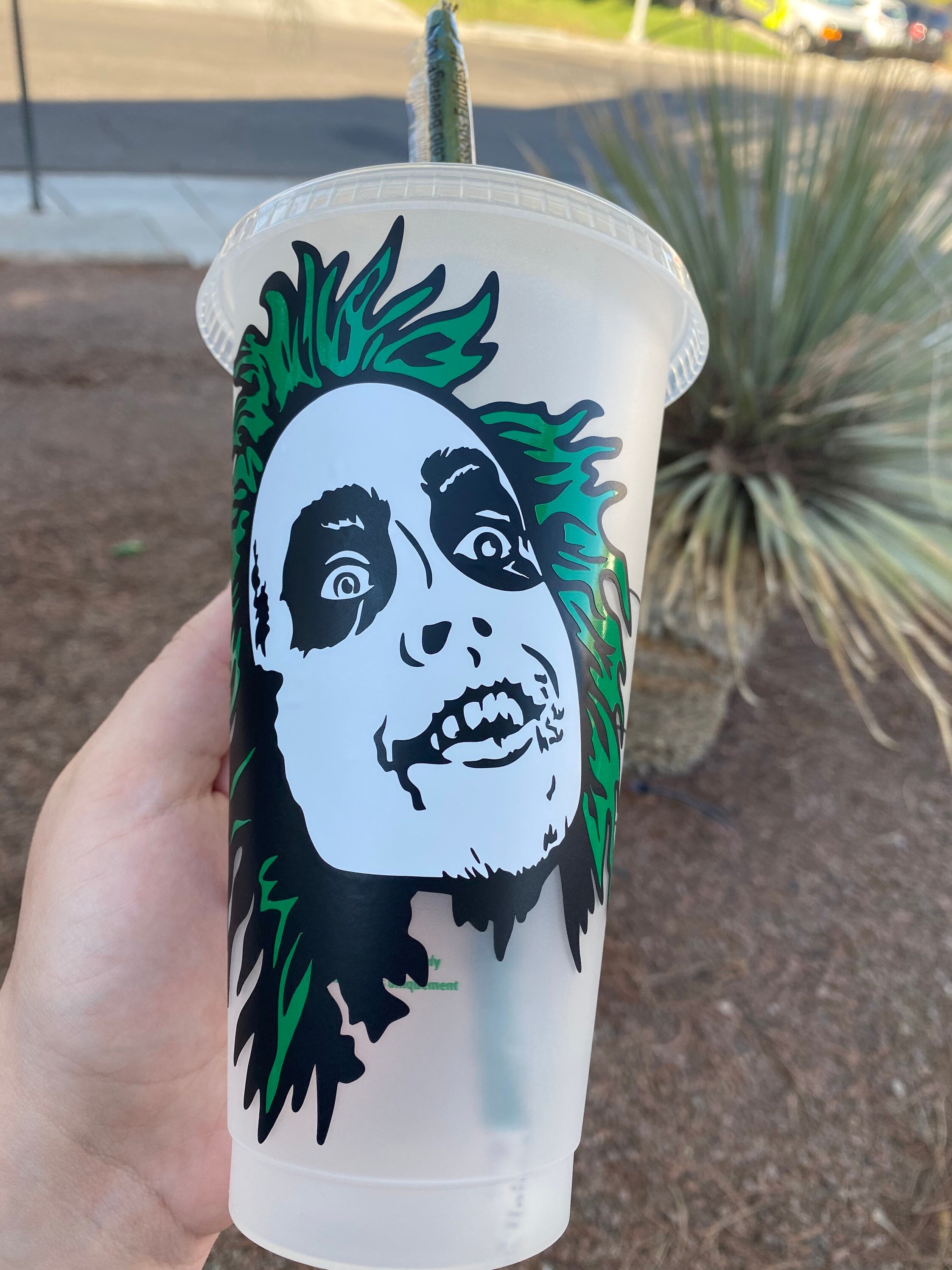 Beetlejuice Starbucks Cup Starbucks Cold Cup Venti Starbucks Etsy