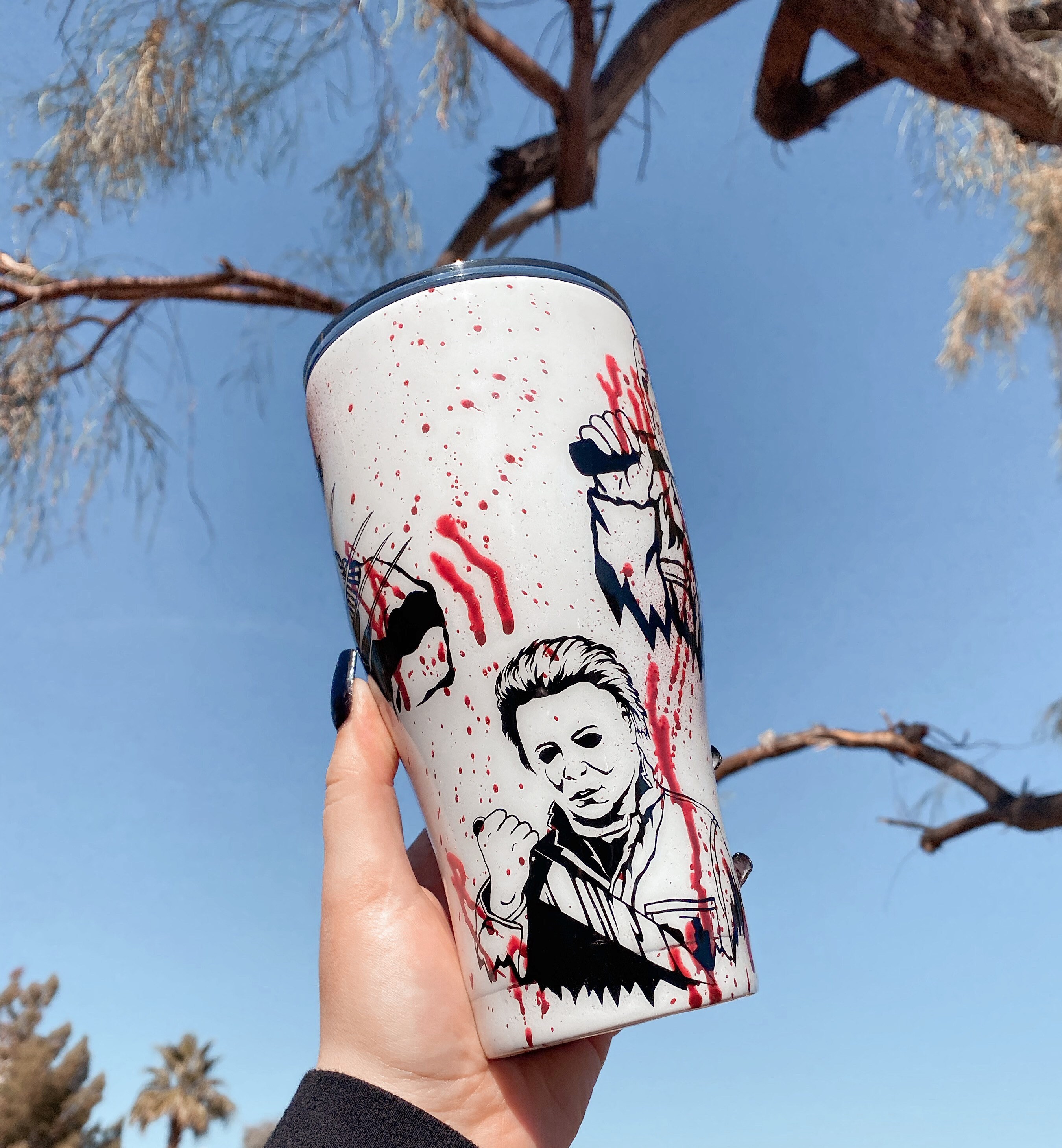 4 Horror Character Tumbler Jason Voorhees Tumbler Freddy Etsy