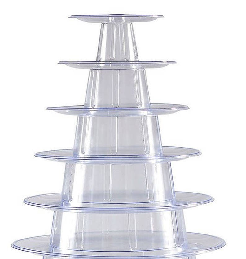 6 Tier Macaron Tower Display Stand for French Macaron Round Macaron Tower Wedding Decoration Ideas image 5