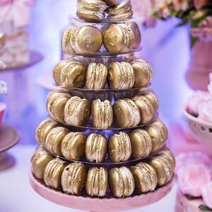 6 Tier Macaron Tower Display Stand for French Macaron Round Macaron Tower Wedding Decoration Ideas image 1