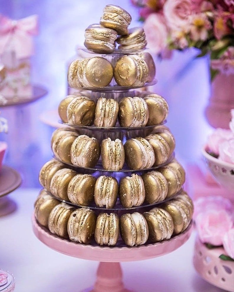 6 Tier Macaron Tower Display Stand for French Macaron Round Macaron Tower Wedding Decoration Ideas image 1