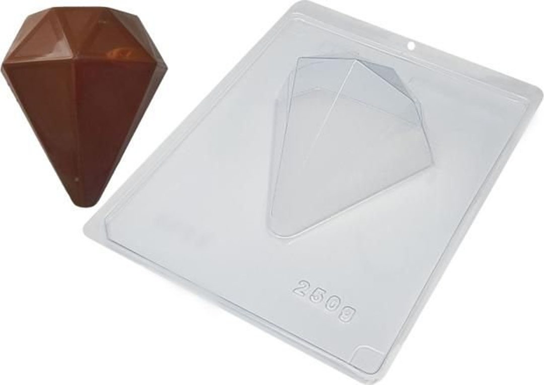 Chocolate Mold Medium 3D Diamond Chocolate Mold 250 G Shell / Etsy