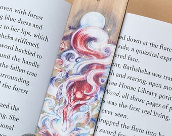 The Book Fox - Tasmanian Oak Wood Bookmark