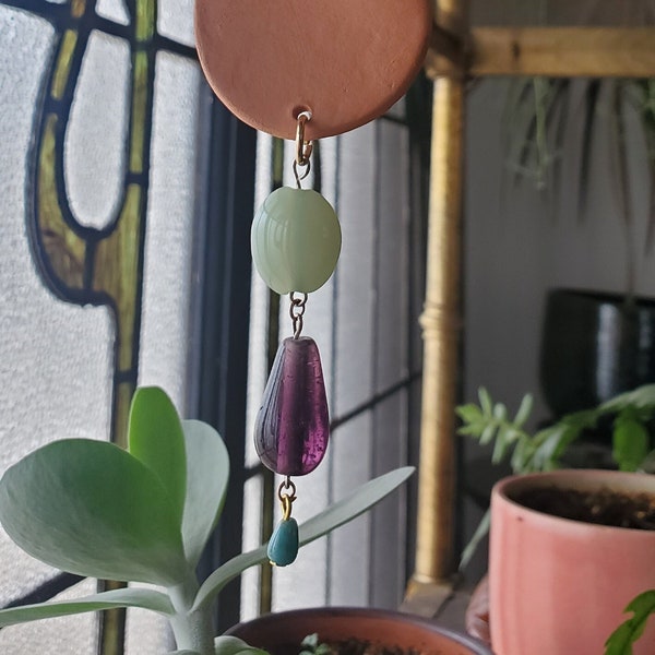 J E W E L T O N E S   Mini Terra Cotta Suncatcher Totems