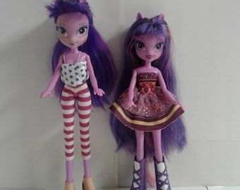 Lote de 2 muñecas My Little Pony Equestria Girls