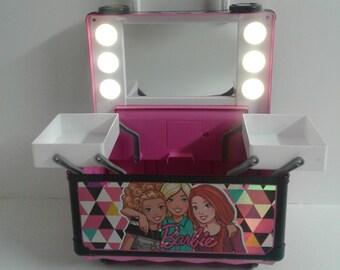 barbie sparkle and shine rolling vanity